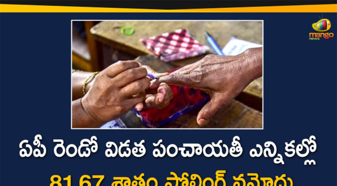 81.67 Percent Polling Reported in AP Second Phase Panchayat Elections