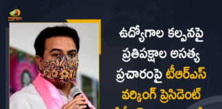 Congress dares KTR for open debate on employment issues, KT Rama Rao reiterates 1.3 lakh jobs, KTR, KTR Open Letter on Job Creation in Telangana, KTR releases list of jobs filled, KTR Writes Open Letter on Job Creation, KTR Writes Open Letter on Job Creation in Telangana, Mango News, telangana, Telangana Minister KTR, TRS Working President KTR