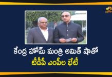 AP TDP MPs Meet Union Home Minister Amit Shah at Delhi Today