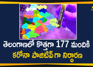 తెలంగాణలో కొత్తగా 177 మందికి కరోనా పాజిటివ్ గా నిర్ధారణ Telangana Corona Updates, Coronavirus, Coronavirus Breaking News, Coronavirus Latest News, COVID-19, telangana, Telangana Coronavirus, Telangana Coronavirus Cases, Telangana Coronavirus Deaths, Telangana Coronavirus New Cases, Telangana Coronavirus News, Telangana New Positive Cases, Total COVID 19 Cases