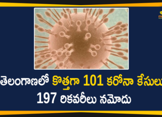 తెలంగాణలో కొత్తగా 101 కరోనా కేసులు, 197 రికవరీలు నమోదు Coronavirus, COVID-19, Covid-19 Updates in Telangana, telangana corona district wise cases, telangana coronavirus cases district wise, telangana coronavirus cases today, telangana coronavirus cases today district wise, telangana coronavirus district wise, telangana coronavirus district wise List, Telangana Coronavirus News, telangana covid cases today bulletin, telangana covid cases today list,mango news