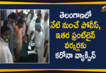 Corona Vaccination, coronavirus vaccine distribution, COVID 19 Vaccine, Covid-19 Vaccination Drive, Covid-19 Vaccine Distribution News, Covid-19 Vaccine Distribution updates, Distribution For Covid-19 Vaccine, Indian Government, Mango News, Telangana Covid Vaccination, Telangana Covid Vaccination for Police, Telangana Covid Vaccination for Police and other Frontline Worker, Telangana vaccination drive, Vaccine Distribution