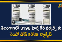 Covid-19 Vaccination: 3196 HCWs were Vaccinated for 2nd Dose on Feb 13