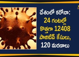దేశంలో కొత్తగా 12408 కరోనా కేసులు, 120 మరణాలు నమోదు Coronavirus Cases, coronavirus cases in india state wise, coronavirus cases in india today state wise, coronavirus cases india, coronavirus india, India Coronavirus, India Covid-19 Updates, New Confirmed Corona Cases, total corona cases in india today, total corona positive in india,mango news