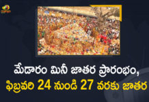 2021 Mini Medaram Jatara, Lakhs head to Medaram for Mini Jatara, Mango News, Medaram, Medaram Jatara, medaram jatara 2021 dates, Medaram Jatara News, Medaram Mini Jatara, Medaram Mini Jatara Started, Medaram Mini Jatara Started From Today, Mini Medaram 2021 Dates, Mini Medaram Jatara 2021, Mini-Medaram Jatara, Sammakka Jatara, Sammakka Saralamma, Sammakka Saralamma Jatara, Telangana Medaram Jatara