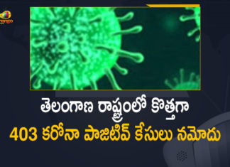 Covid-19 in Telangana: 403 New Positive Cases Reported on Mar 28th,Mango News,Mango News Telugu,403 New Positive Cases Reported on Mar 28th In Telangana,403 New Positive Cases Reported In Telangana,Covid-19 in Telangana,Covid-19,Covid-19 Telangana,Covid-19 Cases In Telangana,2021 Covid-19 Cases In Telangana