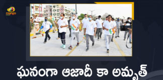 Azadi Ka Amrut Mahotsav, Azadi Ka Amrut Mahotsav 3K Freedom Run, Azadi Ka Amrut Mahotsav 3K Freedom Run News, Azadi Ka Amrut Mahotsav 3k Run, Azadi Ka Amrut Mahotsav at Public Gardens, Azadi Ka Amrut Mahotsav In Telangana, Azadi Ka Amrut Mahotsav Programme, CS Somesh Kumar, DGP Mahender Reddy, Mango News, Telangana Azadi Ka Amrut Mahotsav