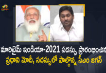 AP CM Jagan, AP CM Jagan and others Participated In Maritime India Summit, AP CM YS Jagan, India aims to operationalize 23 domestic waterways, Mango News, Maritime India Summit, Maritime India Summit-2021, PM Modi, PM Modi Inaugurates Maritime India Summit, PM Modi Inaugurates Maritime India Summit-2021, PM Modi inaugurates second edition of Maritime India Summit