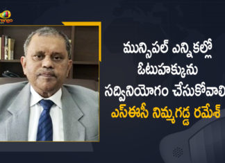 2021 AP Municipal Elections, Andhra Pradesh Municipal Corporation, Andhra Pradesh Municipal Corporation elections, Andhra Pradesh Municipal elections, Andhra Pradesh Municipal Elections 2021 news and live updates, AP Municipal Elections, AP Municipal Elections 2021, Ap Municipal Elections Campaign, AP Municipal Elections Date, AP Municipal Elections News, AP SEC Nimmagadda Ramesh, AP SEC Nimmagadda Ramesh Appeals People to Cast Their Vote in Municipal Elections, Mango News, Municipal Elections