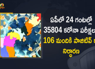 ఏపీలో కొత్తగా 106 కరోనా కేసులు, ఏ జిల్లాలో ఎన్ని కేసులంటే? Andhra Pradesh, Andhra Pradesh COVID-19 Daily Bulletin, Andhra Pradesh Department of Health, ap coronavirus cases today, ap coronavirus cases total, ap coronavirus updates district wise, AP COVID 19 Cases, AP Total Positive Cases, COVID-19, COVID-19 Daily Bulletin, Total Corona Cases In AP,mango news