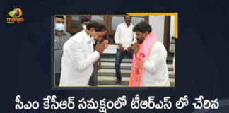 BJP Leader Anjaiah Yadav, BJP Leader Anjaiah Yadav Joins in TRS, BJP Leader Anjaiah Yadav Joins in TRS in the Presence of CM KCR, Candidate for Nagarjuna Sagar By-election, CM KCR, Mango News, Nagarjuna Sagar, Nagarjuna Sagar Assembly By-election, Nagarjuna Sagar BJP Leader Anjaiah Yadav, Nagarjuna Sagar BJP Leader Anjaiah Yadav Joins in TRS, Nagarjuna Sagar By-election, Nomula Bhagath Kumar as TRS Candidate for Nagarjuna Sagar By-election
