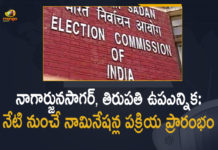 Bandi Sanjay Kumar, Mango News, Nagarjuna Sagar, Nagarjuna Sagar Assembly By-election, Nagarjuna Sagar By Election Date, Nagarjuna Sagar By Election Date 2021, Nagarjuna Sagar By Poll, Nagarjuna Sagar By-election, Nagarjuna Sagar in Telangana, Nagarjuna Sagar Tirupati By-election, Nominations Process Starts From Today, Tirupati By Election, Tirupati By Election 2021, Tirupati By Election nominations