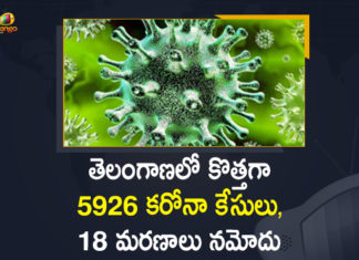 Telangana Reports 5926 New Positive Cases, 18 Deaths on April 19,Mango News Telugu,Telangana COVID-19 Report,Covid-19 Updates In Telangana,Telangana COVID-19 Cases New Reports,Telangana Reports,Telangana COVID-19 Cases,COVID 19 Updates,COVID-19,COVID-19 Latest Updates In Telangana,Mango News,Telangana,Telangana Coronavirus Cases Today,Telangana Coronavirus Updates,Telangana COVID-19 Cases,Telangana COVID-19 Deaths Reports,Telangana COVID-19 5926 New Positive Cases,Telangana COVID-19 Reports,Telangana State COVID-19 Update,COVID-19 Cases In Telangana,Telangana Corona Updates,Telangana COVID-19 Reports,Telangana Reports 5926 New Covid-19 Cases,COVID-19 In Telangana