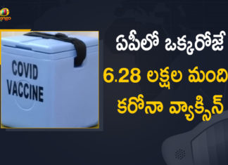 6.28 Lakh Doses Administered on April 14, Corona Vaccination Programme, coronavirus vaccine distribution, COVID 19 Vaccine, Covid Vaccination, Covid Vaccination In AP, Covid-19 Vaccination Distribution, Covid-19 Vaccine Distribution News, Covid-19 Vaccine Distribution updates, Distribution For Covid-19 Vaccine, India Covid Vaccination, Mango News, Vaccine Distribution