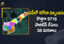 ఏపీలో 39619 కరోనా పరీక్షలు నిర్వహించగా, 9716 మందికి పాజిటివ్ గా నిర్ధారణ Andhra Pradesh, Andhra Pradesh COVID-19 Daily Bulletin, Andhra Pradesh Department of Health, ap coronavirus cases today, ap coronavirus cases total, ap coronavirus updates district wise, AP COVID 19 Cases, AP Total Positive Cases, COVID-19, COVID-19 Daily Bulletin, Total Corona Cases In AP,mango news