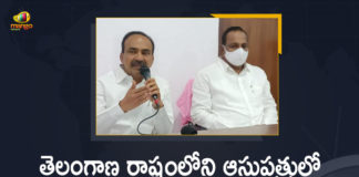 COVID-19 Situation, Eatala Rajender, Eatala Rajender Press Meet, Health Minister Eatala Rajender Press Meet, Mango News, Oxygen, Oxygen Crisis, Oxygen Supply, Oxygen Supply In Telangana, Oxygen Supply to Covid Patients, telangana, Telangana Health Minister, Telangana Health Minister Eatala Rajender Press Meet over Covid-19 Situation, Telangana Health Minister Eatala Rajender Press Meet over Covid-19 Situation in the State, Telangana Oxygen Supply