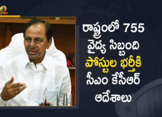 CM KCR Orders to Recruit 755 Health Workers, COVID-19, healthcare workers recruitment, healthcare workers recruitment in telangana, KCR orders appointment of 144 doctors, Mango News, Telangana CM KCR, Telangana CM KCR Orders to Recruit 755 Health Workers, Telangana CM KCR Orders to Recruit 755 Health Workers with in 5 Days, Telangana logs 8126 new COVID-19 cases, Telangana to recruit 755 healthcare workers, Telangana to recruit 755 healthcare workers in 5 days