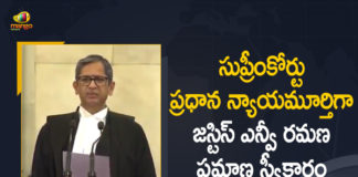 48th Chief Justice of India, Justice NV Ramana, Justice NV Ramana Sworn, Justice NV Ramana Sworn In as 48th Chief Justice of India, Justice NV Ramana sworn in as Chief Justice of India, Justice NV Ramana sworn in as India, Justice NV Ramana Sworn In As New Chief Justice, Justice NV Ramana sworn in as the 48th Chief Justice of India, Justice NV Ramana Takes Oath As 48th Chief Justice Of India, Mango News, New CJI, NV Ramana Sworn In as 48th Chief Justice of India