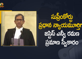 48th Chief Justice of India, Justice NV Ramana, Justice NV Ramana Sworn, Justice NV Ramana Sworn In as 48th Chief Justice of India, Justice NV Ramana sworn in as Chief Justice of India, Justice NV Ramana sworn in as India, Justice NV Ramana Sworn In As New Chief Justice, Justice NV Ramana sworn in as the 48th Chief Justice of India, Justice NV Ramana Takes Oath As 48th Chief Justice Of India, Mango News, New CJI, NV Ramana Sworn In as 48th Chief Justice of India