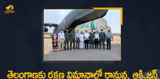 covid-19 Medicine from the Sky, Defense Aircrafts for Oxygen Supply for the First Time in India, Mango News, Oxygen Supply, Oxygen Supply In Telangana, Oxygen Supply Through Defense Aircrafts, Telangana Govt Uses Defense Aircrafts for Oxygen Supply, Telangana Govt Uses Defense Aircrafts for Oxygen Supply for the First Time, Telangana Govt Uses Defense Aircrafts for Oxygen Supply for the First Time in India, Telangana Oxygen Supply