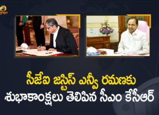 CM KCR Congratulated Justice NV Ramana on Swearing in as the 48th Chief Justice of India, 48th Chief Justice of India, Justice NV Ramana, Justice NV Ramana Sworn, Justice NV Ramana Sworn In as 48th Chief Justice of India, Justice NV Ramana sworn in as Chief Justice of India, Justice NV Ramana sworn in as India, Justice NV Ramana Sworn In As New Chief Justice, Justice NV Ramana sworn in as the 48th Chief Justice of India, Justice NV Ramana Takes Oath As 48th Chief Justice Of India, Mango News, New CJI, NV Ramana Sworn In as 48th Chief Justice of India