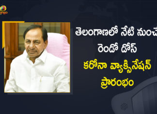 CM KCR Instructed Officials to Start the Second Dose Covid Vaccination Programme, COVID-19, Covid-19 Vaccine Distribution, Covid-19 Vaccine Distribution News, Covid-19 Vaccine Distribution updates, Distribution For Covid-19 Vaccine, India Covid Vaccination, KCR Instructed Officials to Start the Second Dose Covid Vaccination, Mango News, Second Dose Covid Vaccination Programme, Telangana govt to resume second dose vaccination, Telangana to resume second dose of vaccination, Telangana to resume second dose of vaccination from today, Telangana to take up second dose of vaccination, Vaccination to resume today, Vaccine Distribution