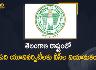Telangana Govt Appointed Vice Chancellors for 10 Universities in the State