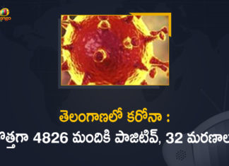 Telangana Reports 4826 New Positive Cases, 32 Deaths on May 10th,Mango News Telugu,Telangana COVID-19 Report,Covid-19 Updates In Telangana,Telangana COVID-19 Cases New Reports,Telangana Reports,Telangana COVID-19 Cases,COVID 19 Updates,COVID-19,COVID-19 Latest Updates In Telangana,Mango News,Telangana,Telangana Coronavirus Cases Today,Telangana Coronavirus Updates,Telangana COVID-19 Cases,Telangana COVID-19 Deaths Reports,Telangana COVID-19 4826 New Positive Cases,Telangana COVID-19 Reports,Telangana State COVID-19 Update,COVID-19 Cases In Telangana,Telangana Corona Updates,Telangana COVID-19 Reports,Telangana Reports 4826 New Covid-19 Cases,COVID-19 In Telangana,Telangana COVID Reports Latest,Telangana COVID Latest Reports