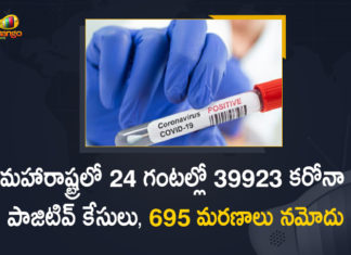 Covid-19 in Maharashtra: 39923 New Positive Cases and 695 Deaths Reported in Last 24 hours,Maharashtra Covid-19 Positive Cases Update,Mango News,Mango News Telugu,Maharashtra Reports 39923 New Positive Cases and 695 Deaths,Maharashtra Reports,Maharashtra,Corona Positive Cases in Maharashtra,Maharashtra Corona,Maharashtra Corona Cases,Maharashtra Corona Deaths,Maharashtra Corona Positive Cases,Maharashtra Coronavirus,Maharashtra Coronavirus Positive Cases,Maharashtra Coronavirus Updates,Maharashtra COVID 19,Maharashtra New Covid-19 Cases,Maharashtra Deaths Reports,Maharashtra Covid-19 Updates,Maharashtra Reports 39923 New Positive Cases,Maharashtra Latest Reports,Maharashtra Coronavirus Update