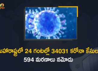 Maharashtra Reports 34031 New Covid Cases and 594 Deaths in Last 24 Hours,Maharashtra Covid-19 Positive Cases Update,Mango News,Mango News Telugu,Maharashtra Reports 34031 New Positive Cases and 594 Deaths,Maharashtra Reports,Maharashtra,Corona Positive Cases in Maharashtra,Maharashtra Corona,Maharashtra Corona Cases,Maharashtra Corona Deaths,Maharashtra Corona Positive Cases,Maharashtra Coronavirus,Maharashtra Coronavirus Positive Cases,Maharashtra Coronavirus Updates,Maharashtra COVID 19,Maharashtra New Covid-19 Cases,Maharashtra Deaths Reports,Maharashtra Covid-19 Updates,Maharashtra Reports 34031 New Positive Cases,Maharashtra Latest Reports,Maharashtra Coronavirus Update,Covid-19 in Maharashtra