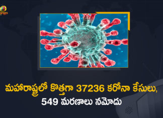 Covid-19 in Maharashtra: 37236 New Positive Cases and 594 Deaths Reported in Last 24 hours,Maharashtra Covid-19 Positive Cases Update,Mango News,Mango News Telugu,Maharashtra Reports 37236 New Positive Cases and 594 Deaths,Maharashtra Reports,Maharashtra,Corona Positive Cases in Maharashtra,Maharashtra Corona,Maharashtra Corona Cases,Maharashtra Corona Deaths,Maharashtra Corona Positive Cases,Maharashtra Coronavirus,Maharashtra Coronavirus Positive Cases,Maharashtra Coronavirus Updates,Maharashtra COVID 19,Maharashtra New Covid-19 Cases,Maharashtra Deaths Reports,Maharashtra Covid-19 Updates,Maharashtra Reports 37236 New Positive Cases,Maharashtra Latest Reports,Maharashtra Coronavirus Update