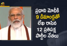 12 Major Opposition Parties Writes a Letter to PM Narendra Modi over Covid Situation,Mango News,Mango News Telugu,12 Opposition leaders write letter to PM Modi,Congress,Coronavirus,Covid-19,Sharad Pawar,Sonia Gandhi,PM Modi,Vaccination,Opposition Writes To PM,Uddhav Thackeray,Uddhav Thackeray Writes To PM,Maharashtra CM,Maharashtra CM News Today,Corona News Today's Update,India,India Corona News Today's Update,Covid 19 India,India Coronavirus,Corona Vaccine,Shortage Of Vaccine India,Free Vaccine In India,Vaccine Shortage India,PM Narendra Modi,PM Narendra Modi Latest News,PM Narendra Modi Live,PM Modi News,PM Modi Latest Updates,Coronavirus India News,Opposition Leaders Write To PM Modi For Free Vaccination Drive,Free Vaccination Drive