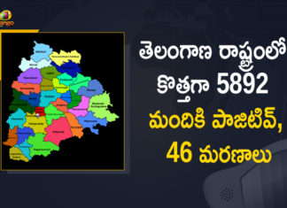 Covid-19 in Telangana: 5892 New Positive Cases, 46 Deaths Reported on May 6th,Mango News Telugu,Telangana COVID-19 Report,Covid-19 Updates In Telangana,Telangana COVID-19 Cases New Reports,Telangana Reports,Telangana COVID-19 Cases,COVID 19 Updates,COVID-19,COVID-19 Latest Updates In Telangana,Mango News,Telangana,Telangana Coronavirus Cases Today,Telangana Coronavirus Updates,Telangana COVID-19 Cases,Telangana COVID-19 Deaths Reports,Telangana COVID-19 5892 New Positive Cases,Telangana COVID-19 Reports,Telangana State COVID-19 Update,COVID-19 Cases In Telangana,Telangana Corona Updates,Telangana COVID-19 Reports,Telangana Reports 5892 New Covid-19 Cases,COVID-19 In Telangana,Telangana COVID Reports Latest,Telangana COVID Latest Reports