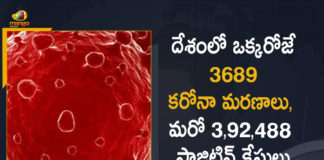 Covid-19 in India: 392488 New Positive Cases And 3689 Deaths Reported Today,Covid-19 in India,Coronavirus Cases In India,Coronavirus In India,Coronavirus India Live Updates, Coronavirus Live Updates, Coronavirus Positive Cases List, COVID 19 Deaths, COVID-19, COVID-19 Cases in India,COVID-19 Daily Bulletin,Covid-19 In India,Covid-19 Latest Updates, COVID-19 New Live Updates,Covid-19 Positive Cases,India Coronavirus,India COVID 19,India Covid-19 Deaths Report,India Covid-19 Latest Reports,India COVID-19 Reports,India Covid-19 Updates,India New COVID 19 Cases,Mango News,Mango News Telugu,India Covid-19 392488 Positive Cases,Coronavirus Updates,Coronavirus Latest News Updates,India Records 392488 New Covid-19 Cases,India Reports over 392488 New Covid-19 Cases, Coronavirus Live Updates In India