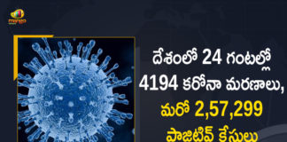 India Reports 257299 New Covid-19 cases and 4194 Deaths in the Last 24 Hours,Coronavirus Cases In India,Coronavirus In India,Coronavirus India Live Updates,Coronavirus Live Updates,Coronavirus Positive Cases List,COVID 19 Deaths,COVID-19,COVID-19 Cases in India,COVID-19 Daily Bulletin,Covid-19 In India,Covid-19 Latest Updates,COVID-19 New Live Updates,Covid-19 Positive Cases,India Coronavirus,India COVID 19,India Covid-19 Updates,Mango News,Mango News Telugu,India Covid-19 257299 Positive Cases,Coronavirus Update,Coronavirus Latest News Updates,India Records 257299 New Covid-19 Cases,Coronavirus Live Updates In India,Covid Cases In India,Coronavirus India Cases,Covid-19 Cases,Covid-19 Cases India,Coronavirus Pandemic,Coronavirus India Update,Coronavirus India,Covid 19 Update,India Covid 19 News,Covid-19 Update,Covid-19 India Updates,India Covid Cases,Covid 19 Cases News In India