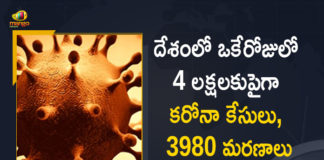 India Recorded a New High of 412262 New Covid Cases and 3980 Deaths Today,Covid-19 in India,Coronavirus Cases In India,Coronavirus In India,Coronavirus India Live Updates, Coronavirus Live Updates, Coronavirus Positive Cases List, COVID 19 Deaths, COVID-19, COVID-19 Cases in India,COVID-19 Daily Bulletin,Covid-19 In India,Covid-19 Latest Updates, COVID-19 New Live Updates,Covid-19 Positive Cases,India Coronavirus,India COVID 19,India Covid-19 Deaths Report,India Covid-19 Latest Reports,India COVID-19 Reports,India Covid-19 Updates,India New COVID 19 Cases,Mango News,Mango News Telugu,India Covid-19 412262 Positive Cases,Coronavirus Updates,Coronavirus Latest News Updates,India Records 412262 New Covid-19 Cases,India Reports over 412262 New Covid-19 Cases, Coronavirus Live Updates In India