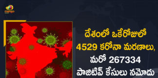 India Records 267334 New Covid-19 Cases and 4529 Deaths in Last 24 Hours,Mango News,Mango News Telugu,Coronavirus Cases In India,Coronavirus In India,Coronavirus India Live Updates,Coronavirus Live Updates,Coronavirus Positive Cases List,COVID 19 Deaths,COVID-19,COVID-19 Cases in India,COVID-19 Daily Bulletin,Covid-19 In India,Covid-19 Latest Updates,COVID-19 New Live Updates,Covid-19 Positive Cases,India Coronavirus,India COVID 19,India Covid-19 Updates,Mango News,Mango News Telugu,India Covid-19 267334 Positive Cases,Coronavirus Update,Coronavirus Latest News Updates,India Reports over 267334 New Covid-19 Cases,Coronavirus Live Updates In India,Covid Cases In India,Coronavirus India Cases,Covid-19 Cases,Covid-19 Cases India,Coronavirus Pandemic,Coronavirus India Update,Coronavirus India,Covid 19 Update,India Covid 19 News,Covid-19 Update,Covid-19 India Updates,India Covid Cases,Covid 19 Cases News In India