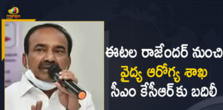 Governor Tamilisai Approves Transfer of Medical, Health and Family Welfare Portfolio From Etala to CM KCR,Mango News,Mango News Telugu,Eatala Rajender,Minister Eatala Rajender,Eatala Rajender Latest News,Eatala Rajender News,Eatala Rajender Live,Eatala Rajender PressMeet,Eatala Rajender Live New,Eatala Rajender Live New Latest,Eatala Rajender News Latest,Governor Tamilisai,Tamilisai,Governor Tamilisai Approves Transfer Health Portfolio From Etala To CM KCR,Eatala Rajender Removed From Health Minister's Post,Eatala Rajender Stripped Off Health Portfolio,Telangana CM Takes Charge Of Health Portfolio,Eatala Rajender Removed From Ministry,CM KCR Takes Over Health Portfolio,Health Minister Eatala Stripped Off His Portfolio,Eatala Rajender Health Portfolio
