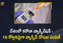 Covid-19 Vaccination in India : More than 16 Crore Vaccine Doses were Administered Till Now,Mango News,Mango News Telugu,Covid-19 Vaccination in India,Covid-19 Vaccination,India Covid-19 Vaccination,Covid-19 Vaccination News,Covid-19,Covid-19 Latest Updates,Coronavirus Cases In India,Coronavirus In India,Coronavirus India Live Updates,Coronavirus Live Updates,Covid-19 In India,Covid-19 Latest Updates, COVID-19 New Live Updates,India Coronavirus,India COVID-19,India Covid-19 Updates,Coronavirus Updates,Coronavirus Latest News Updates,Coronavirus Live Updates In India,16 Crore Vaccine Doses,Over 16 Crore Covid-19 Vaccine Doses Administered In India,India Administers Over 16 Crore Covid Vaccines,India Administers Over 16 Crore Vaccine Doses