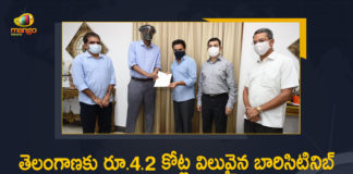 Natco Pharma Limited Committed to Donate Rs 4.2 Crore Worth Baricitinib Tablets to Telangana,Mango News,Mango News Telugu,Minister for IT,Industries,Natco donates Rs 4.2 Crore Worth Baricitinib tabs,Hyderabad News,Natco Pharma,Natco Pharma's Baricitinib tablet,Natco donates 14L Baricitinib tabs,Natco Pharma Donates Baricitinib tablets,Natco Pharma Limited Committed to Donate Rs 4.2 Crore Worth Baricitinib Tablets,Natco Pharma Limited Committed,Natco Pharma Donate Rs 4.2 Crore Worth Baricitinib Tablets,Baricitinib Tablets Donation,Natco Pharma Donation,Natco Pharma Rs 4.2 Crore Worth Baricitinib Tablets Donation,Rs 4.2 Crore Worth Baricitinib Tablets,Telangana,Telangana News
