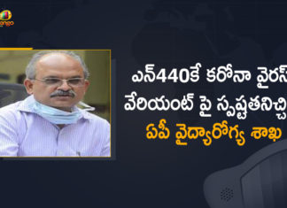 AP Health Department Gives Clarification on the N440K Coronavirus Variant,Mango News,Mango News Telugu,AP Health Department,Not Established Yet That N440K COVID-19 Variant Is Very Virulent,Andhra Health Department,N440K COVID-19 Variant,COVID-19 Variant,Novel Coronavirus Variant N440K Prevalence Minimal Now,Andhra Pradesh Health Department,N440K Coronavirus Variant,N440K,N440K Variant,COVID Crisis,New Strain Found In Andhra Pradesh,Andhra Pradesh,Andhra Pradesh Department of Health,AP Corona Latest Updates,AP Corona Updates,AP COVID-19 Reports,Covid-19 in AP,India New COVID-19 Variant AP Strain,AP Strain,India's AP COVID-19 variant