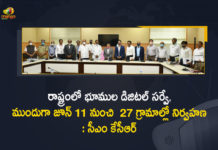 CM Chandrashekhar Rao, CM KCR, CM KCR Held Review Meeting with Representatives of Land Digital Survey Agencies, CM KCR Review, CM KCR Review Meeting with Representatives of Land Digital Survey Agencies, Digital Land Survey, Digital survey of agricultural lands, Digital survey of agricultural lands in Telangana, Govt meets with 17 firms on digital land survey, Land Digital Survey, Land Digital Survey Agencies, Mango News, Representatives of Land Digital Survey Agencies, Steps initiated for conduct of digital survey of lands, telangana