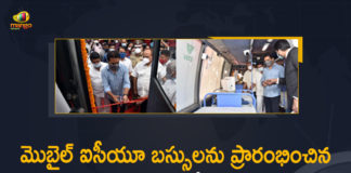 Hyderabad, KTR Inaugurated Mobile ICU Buses, KTR inaugurating mobile icu buse, KTR launches mobile ICU buses in Telangana, Mango News, Medical Unit Buses, Minister KTR, Minister KTR Inaugurated Mobile ICU Buses Initiative, Minister KTR Inaugurated Mobile ICU Buses Initiative in Hyderabad, Minister KTR Inaugurated Mobile ICU Buses Initiative in Hyderabad Today, Mobile ICU Buses, Telangana Min KTR launches mobile medical unit