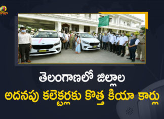 32 Kia Carnival MPVs gifted by Telangana government, 33 additional collectors get high-end SUV’s from KCR, Kia Carnival Cars for District Additional Collectors, Mango News, Telangana CM gifts 32 new KIA cars to Addl DMs, Telangana gifts 32 Kia Carnival cars to Additional Collectors, Telangana gives 32 Kia Carnival cars to additional collectors, Telangana Govt, Telangana govt buys 32 Kia Carnivals for officials, Telangana Govt Provides Kia Carnival Cars for District Additional Collectors, Telangana govt’s purchase of 32 luxury vehicles for IAS