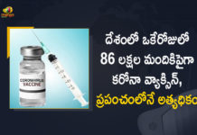India Administered More than 86.16 Lakh Covid Vaccine Doses