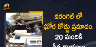 Road Accident at Warangal, 20 People severely injured