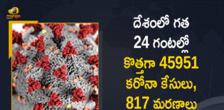 India Recordsa Coronavirus Cases, coronavirus cases india, coronavirus india, coronavirus india live updates, Coronavirus India News LIVE Updates, COVID-19 pandemic in India, India Coronavirus, India Covid-19 Updates, total corona cases in india today, Total Corona Positive Cases in India, total corona positive in india,mango news 45951 New Covid-19 Cases and 817 Deaths in Last 24 Hours