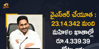 Andhra Pradesh CM, AP CM YS Jagan Released Rs 4339.39 Crore under YSR Cheyutha Scheme, AP CM YS Jagan Released Rs 4339.39 Crore under YSR Cheyutha Scheme Today, AP YSR Cheyutha Scheme, CM to release Rs 4339 cr to 23L under Cheyutha, CM YS Jagan, Mango News, Rs 4339.39 Crore under YSR Cheyutha Scheme, YSR Cheyutha, YSR Cheyutha 2021, YSR Cheyutha Payment, YSR Cheyutha Payment Status, YSR Cheyutha Scheme, YSR Cheyutha Scheme 2021, YSR Cheyutha Scheme 2021 Updates, YSR Cheyutha Scheme News, YSR Cheyutha Scheme Status, YSR Cheyutha Scheme Updates