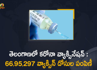 Covid Vaccination in Telangana: 6695297 Vaccine Doses were Administered Till Now