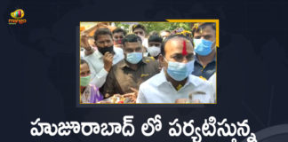 Etala Rajender, Etala Rajender Held Road Show at Huzurabad, Etala Rajender Held Road Show at Huzurabad Constituency, Etala Rajender Held Road Show at Huzurabad Constituency Today, Etala Rajender Latest News, Etala Rajender Latest Updates, Etala Rajender Road Show, Etala Rajender Road Show at Huzurabad, Etala Rajender to Join in BJP, Etala Rajender to Join in BJP on June 13th, Huzurabad, Mango News